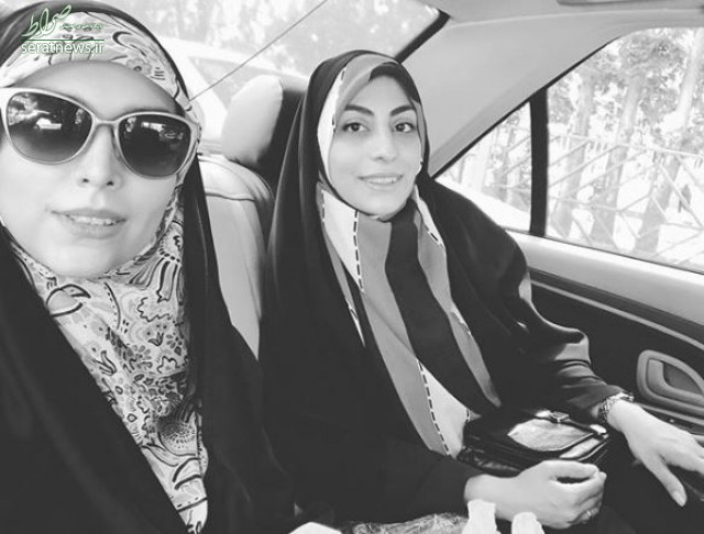 عکس/ خانم مجری درکنار رفیقِ خوش حجابش