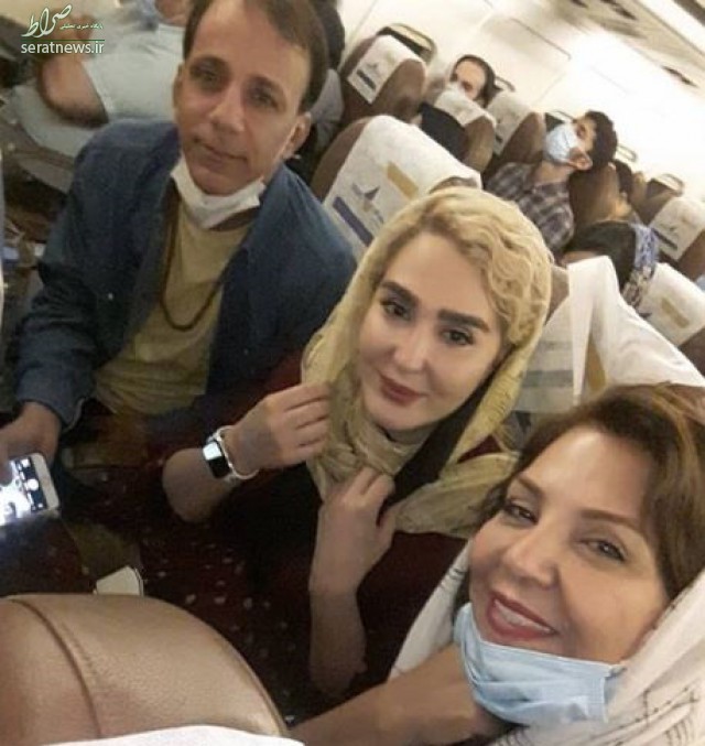 عکس/ سلفی خانم‌های بازیگر در هواپیما