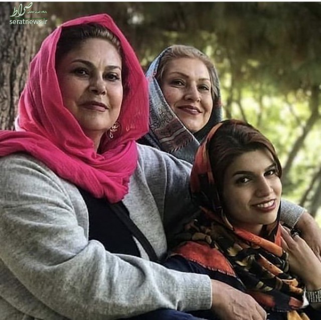 عکس/ مهرانه مهین ترابی در کنار خواهر و خواهرزاده اش