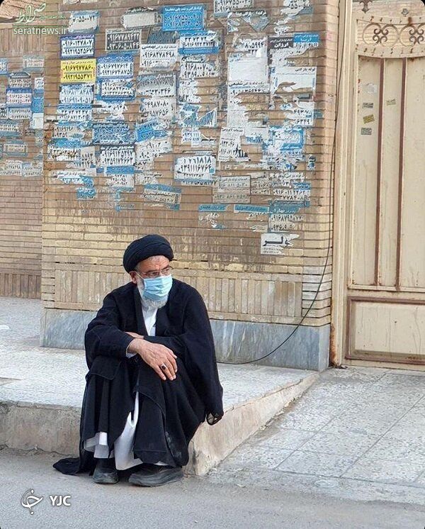 عکس/ تصویر جالب از امام جمعه اهواز در عزاداری محرم