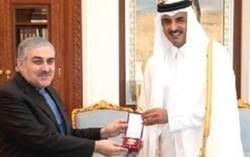 هدیه معنادار امیر قطر به سفیر ایران چه بود؟ +عکس