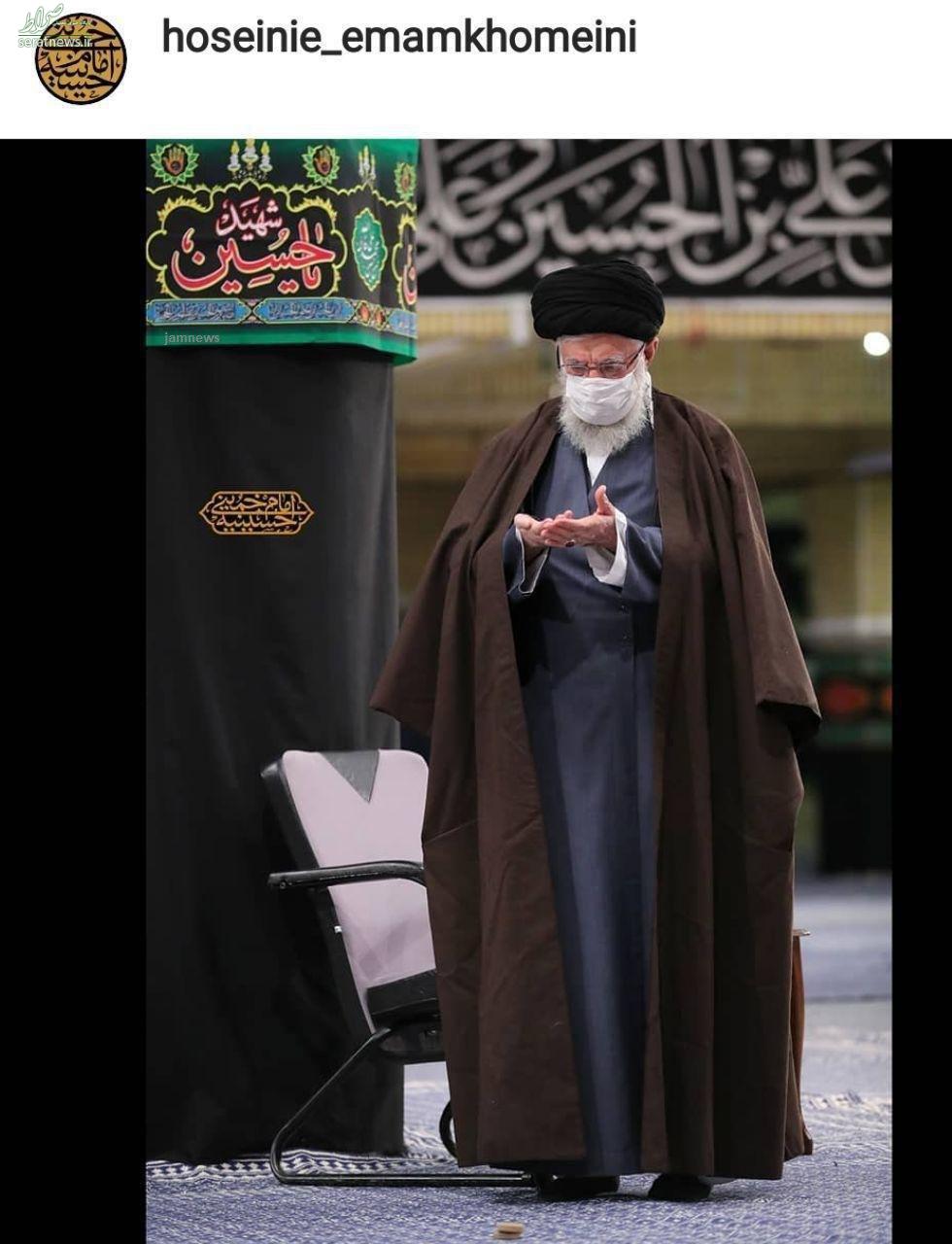 عکس/ تصویری ویژه از رهبر انقلاب درحال نماز پس از زیارت اربعین