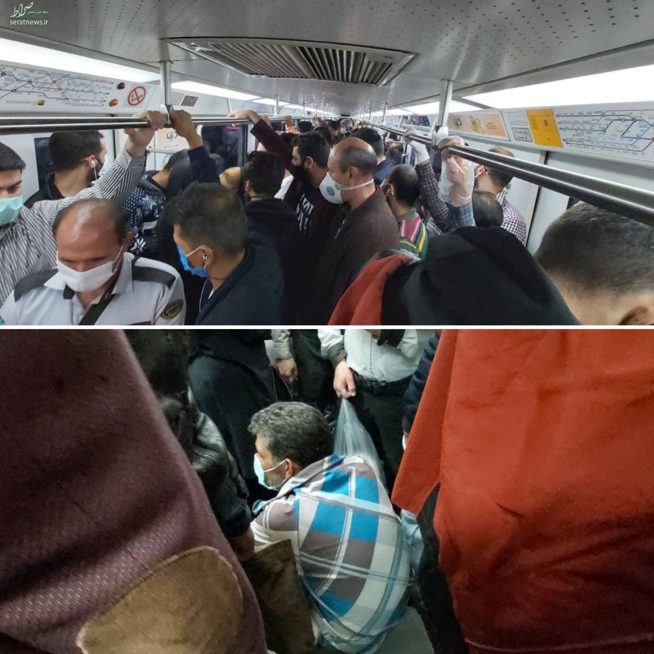 عکس/ هم اکنون؛ متروی تهران در روزی که کرونا ۲۷۲ نفر قربانی گرفت!