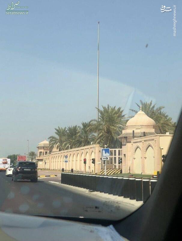 عکس/ پرچم کویت در محل سکونت امیر کویت پایین کشیده شد
