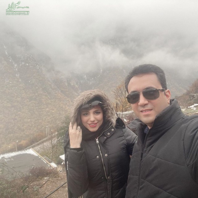 عکس/ خوشگذرونی‌های عاشقانه خانم مجری و همسرش