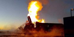 آتش‌سوزی در یک میدان نفتی در جنوب غربی روسیه