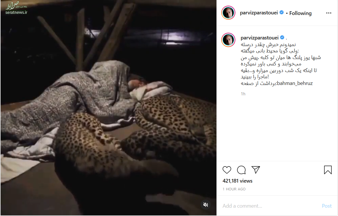 پُستِ عجیب، اما دیدنیِ «پرویز پرستویی»+ فیلم و عکس پُستِ عجیب، اما دیدنیِ «پرویز پرستویی»+ فیلم و عکس