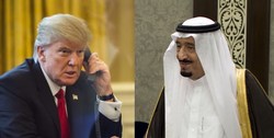 ترامپ در تماس با سلمان، درباره پایان بحران قطر ابراز امیدواری کرد