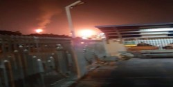 وقوع آتش‌سوزی در پالایشگاه‌های نفتی بندر حیفا در فلسطین اشغالی+فیلم