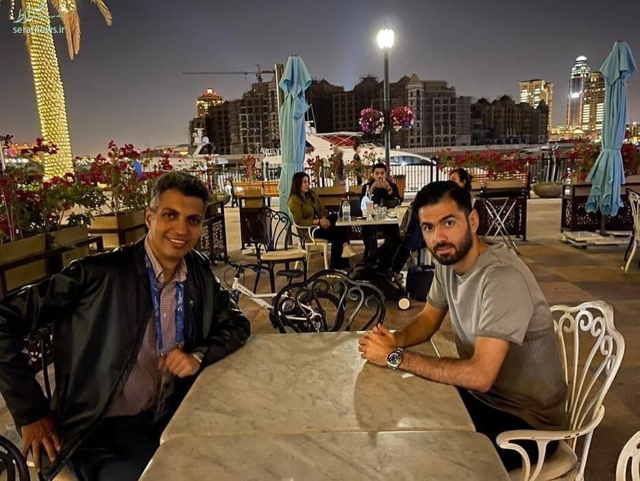 عکس/ دیدار پژمان منتظری و عادل فردوسی‌پور در قطر