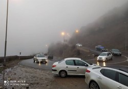 آخرین وضعیت راه‌های کشور/ ترافیک در جاده چالوس