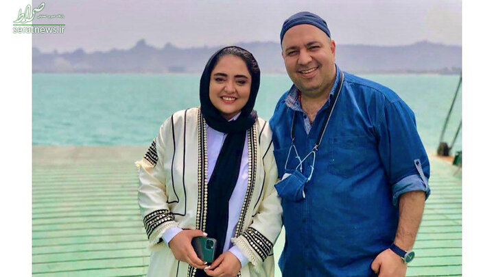 عکس/ نرگس محمدی و همسر در جزیره هرمز