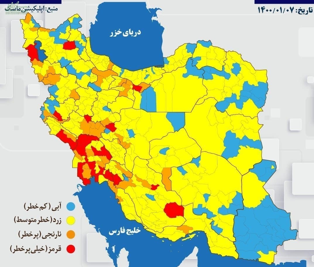 چرا مردم به رنگ‌بندی‌ها دل خوش کرده‌اند؟ / سفر به این ۶۷ شهر ممنوع + جدول و نقشه