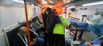 ۱۰ مصدوم در پی حادثه قطار چیتگر