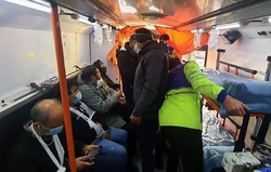 فیلم/ لحظه خارج شدن متروی کرج - تهران از ریل