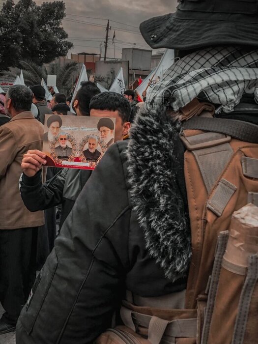 گردهمایی میلیونی عراقیها در بغداد به مناسبت دومین سالگرد شهادت شهیدان سلیمانی و المهندس