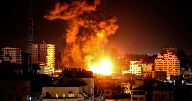 حمله هوایی و توپخانه‌ای رژیم صهیونیستی به غزه