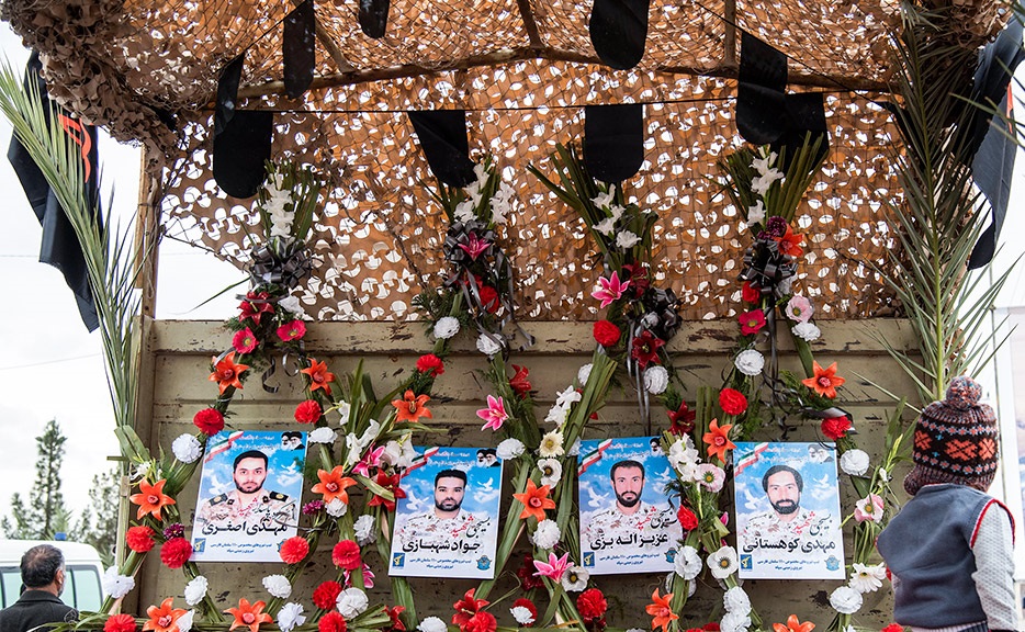 تصاویر / مراسم تشییع پیکر مطهر چهار شهید مدافع امنیت سپاه پاسداران - زاهدان
