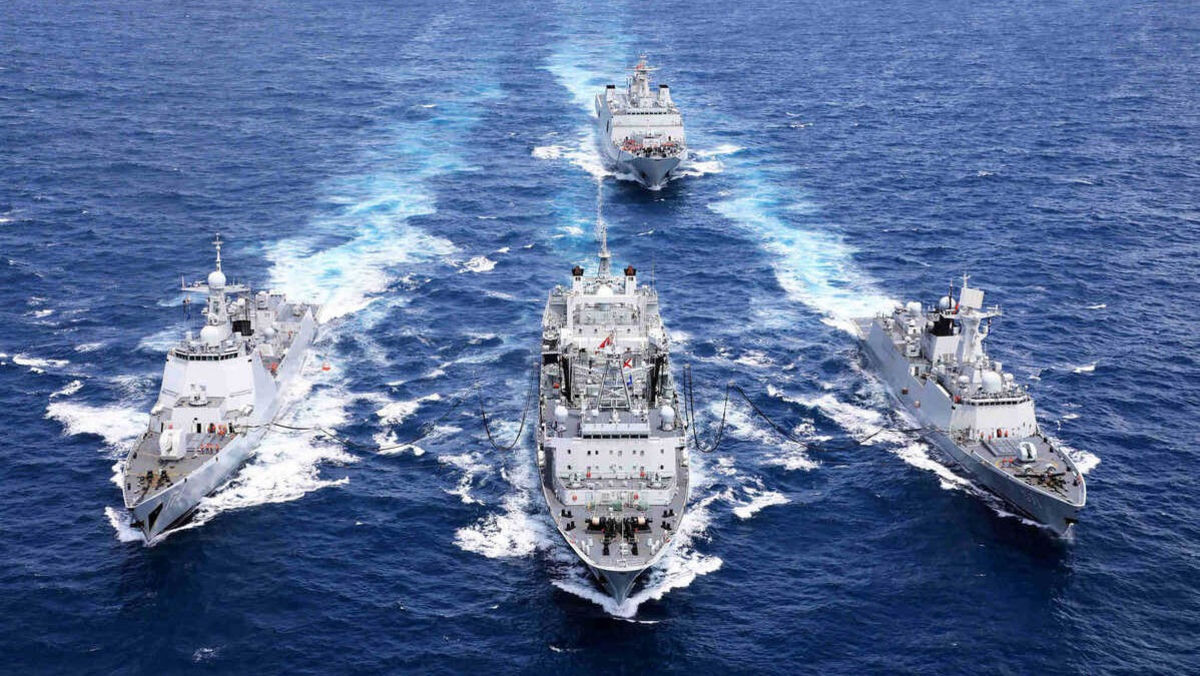 تیراندازی ناو‌های ایران، چین و روسیه به سمت اهداف دریایی