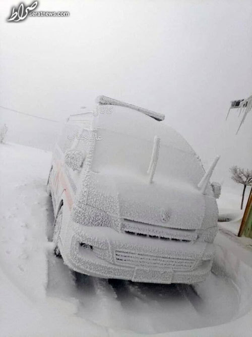 عکس / عصر یخبندان در ورزقان