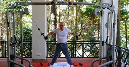 عکس / سالن بدنسازی رئیس جمهور پوتین
