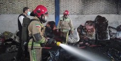 آتش سوزی کارگاه تولیدی پوشاک در شهرک صنعتی قرچک