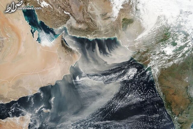 تصویر ناسا از طوفان گرد و غبار در 