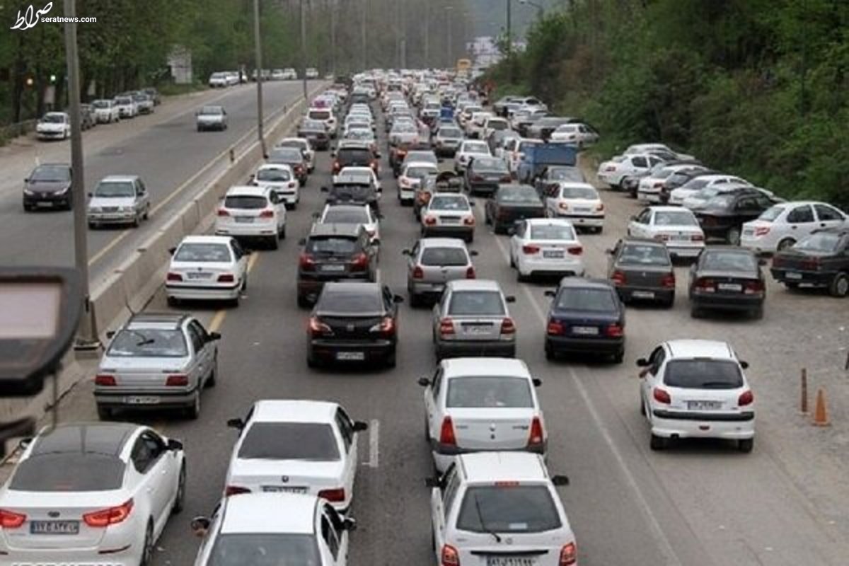 وضعیت جاده ها / ترافیک سنگین در آزادراه قزوین - کرج