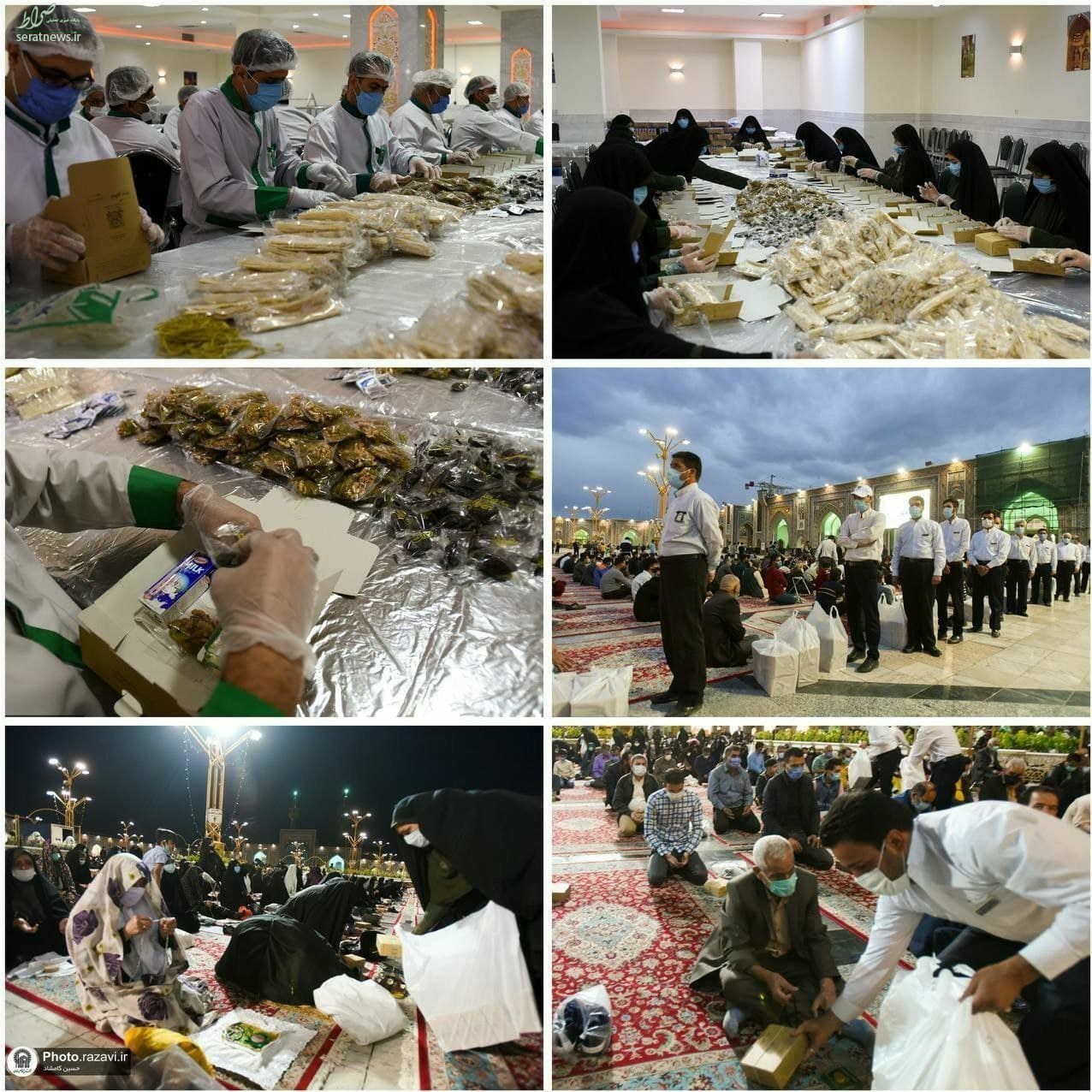 «افطاری ساده» در جوار امام هشتم (ع) ویژه زائران+ تصاویر