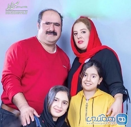 عکس/ سلمانِ سریال «نون خ» در کنار همسر و دخترانش