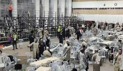 ۶۰ صهیونیست بر اثر ریزش سکو یک کنیسه زخمی شدند