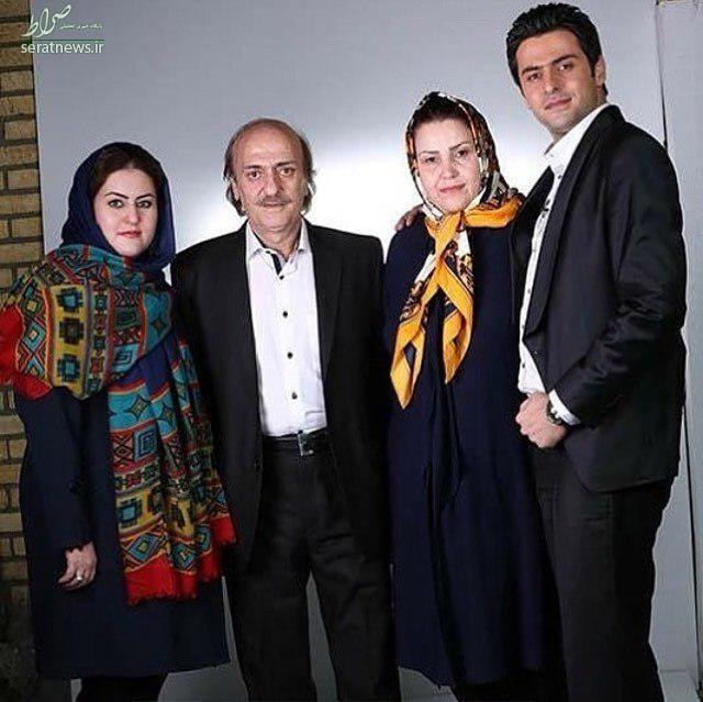 عکس/ مجری جنجالی در کنار خانواده اش