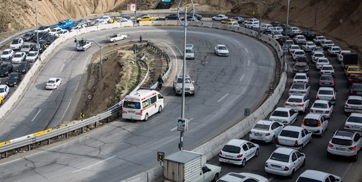 ترافیک سنگین در محور‌های هراز و فیروزکوه‌