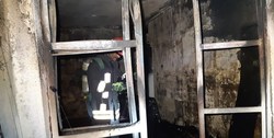 انفجار و آتش‌سوزی شدید در آپارتمان مسکونی