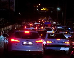 ترافیک سنگین در محور ورامین - تهران