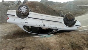 سرعت زیاد سمند حادثه آفرید
