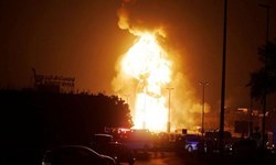 آتش‌سوزی در فرودگاه بغداد+ فیلم