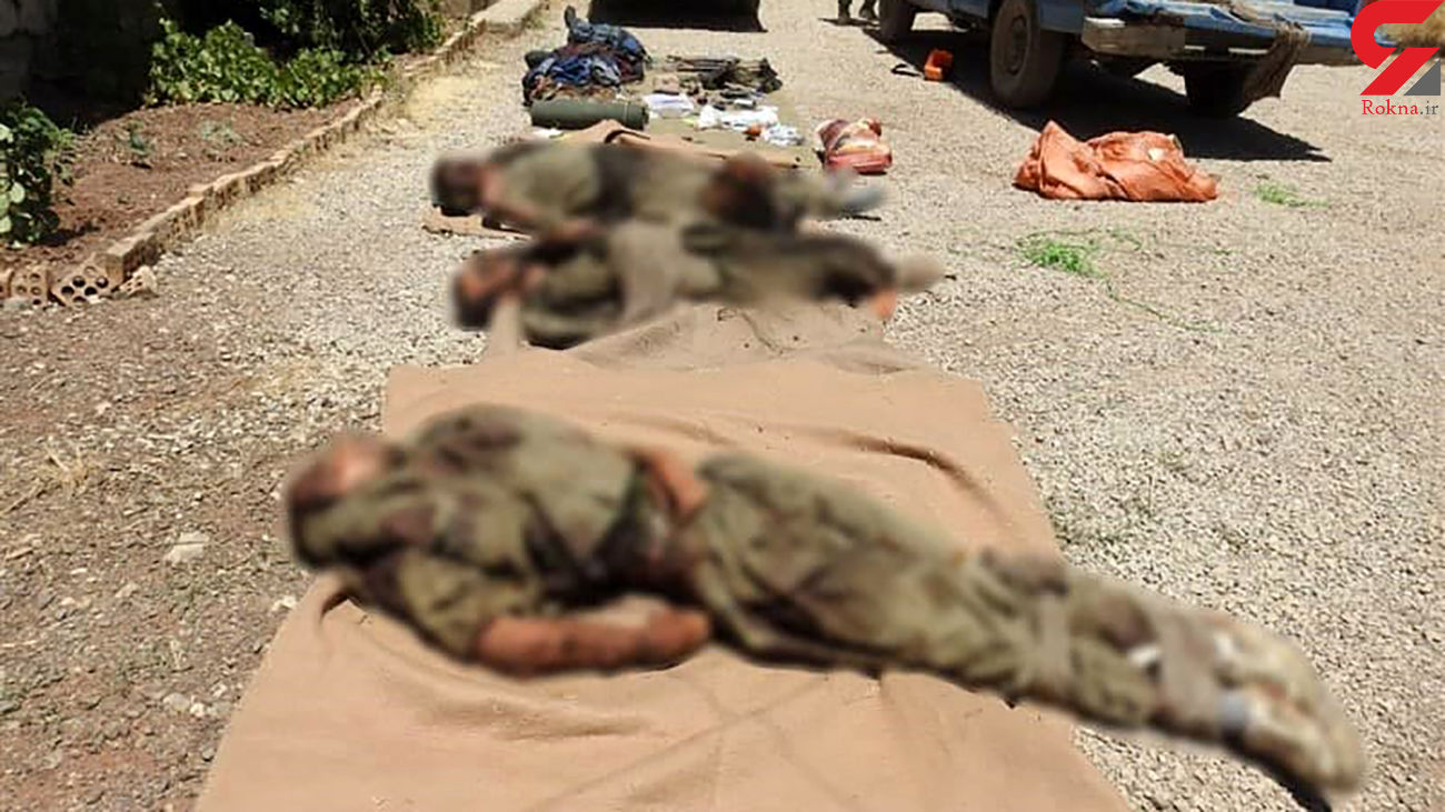 عکس جنازه های تروریست ها در کردستان + جزئیات عملیات