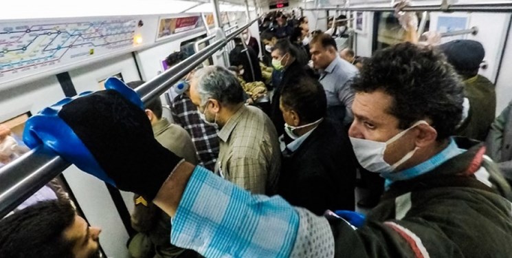 شلوغی ایستگاه های مترو در نخستین روز تعطیلی