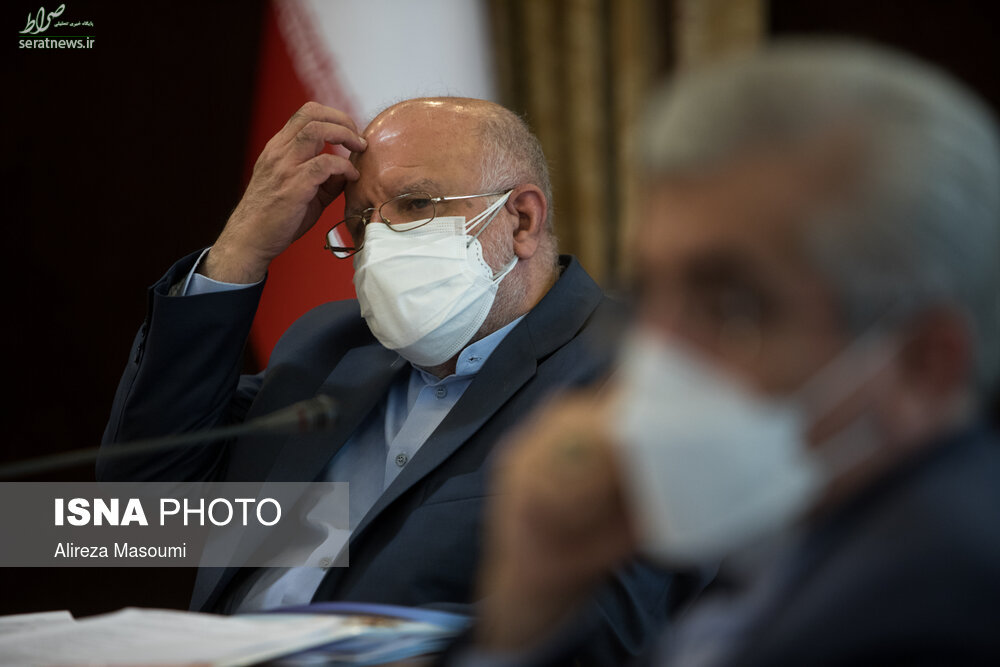 عکس/ ماسک های «بیژن زنگنه» در جلسه دولتی ها