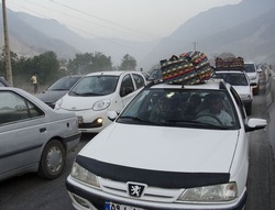 ترافیک سنگین در جاده چالوس و آزادراه قزوین-کرج