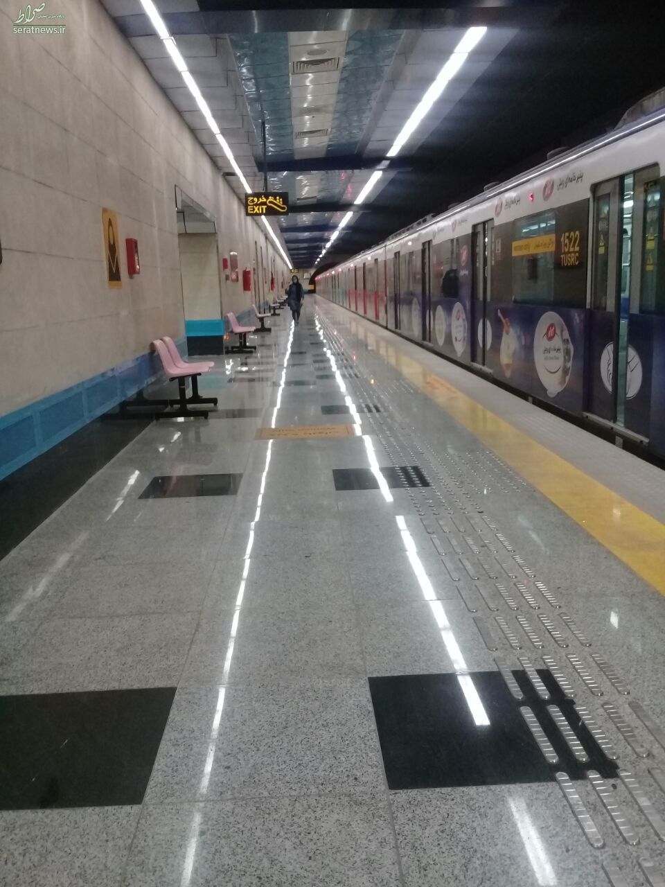 وضعیت مترو تهران در اولین روز محدودیت های کرونایی +تصاویر