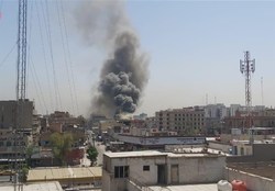 آتش سوزی در مرکز تجاری بغداد