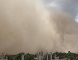 سرعت طوفان شن در زابل به ۱۰۸ کیلومتر بر ساعت رسید