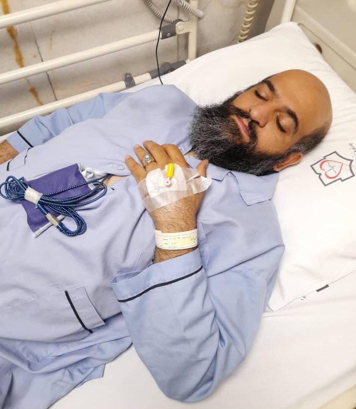 حجت‌الاسلام بی‌آزار تهرانی در بیمارستان بستری شد + عکس