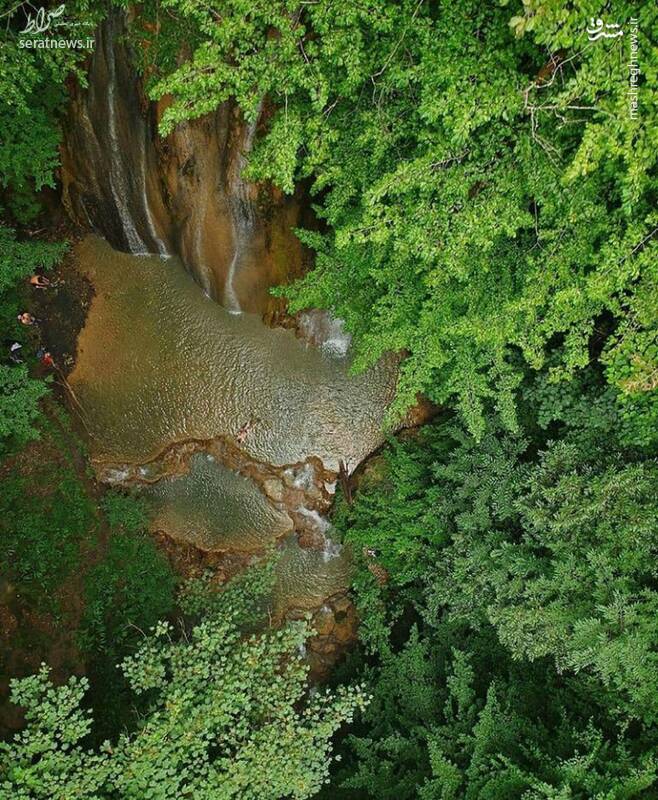  آبشار دیدنی آهکی در مازندران