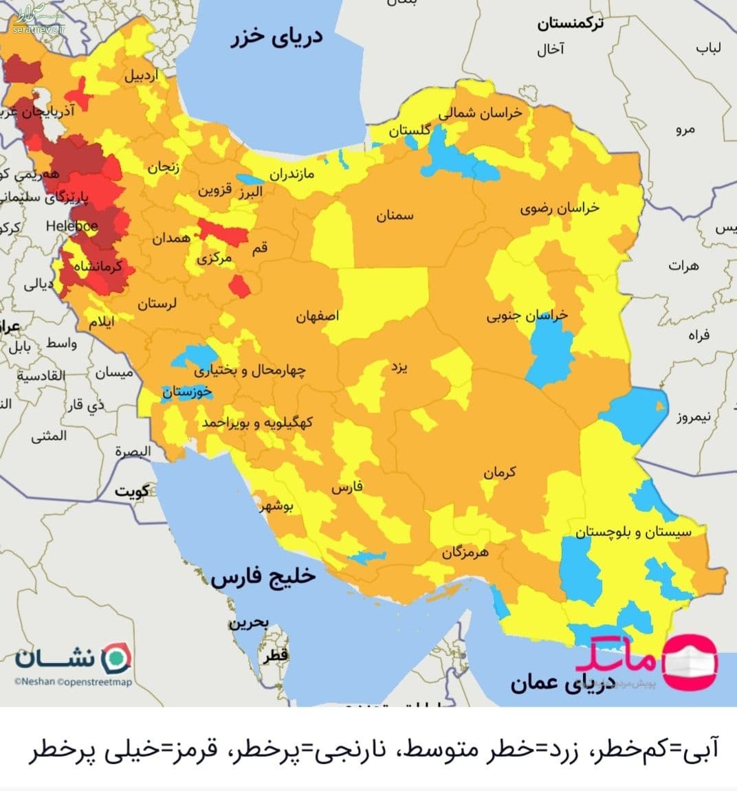  نقشه کرونایی 