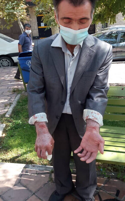 ضرب و شتم آمر به معروف توسط مدیر دفتر پیشخوان دولت! + عکس
