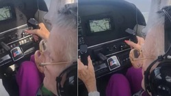 خلبانی زن ۸۴ ساله کاربران را شگفت زده کرد + فیلم