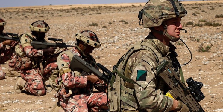 رزمایش زمینی ارتش انگلیس در عمان
